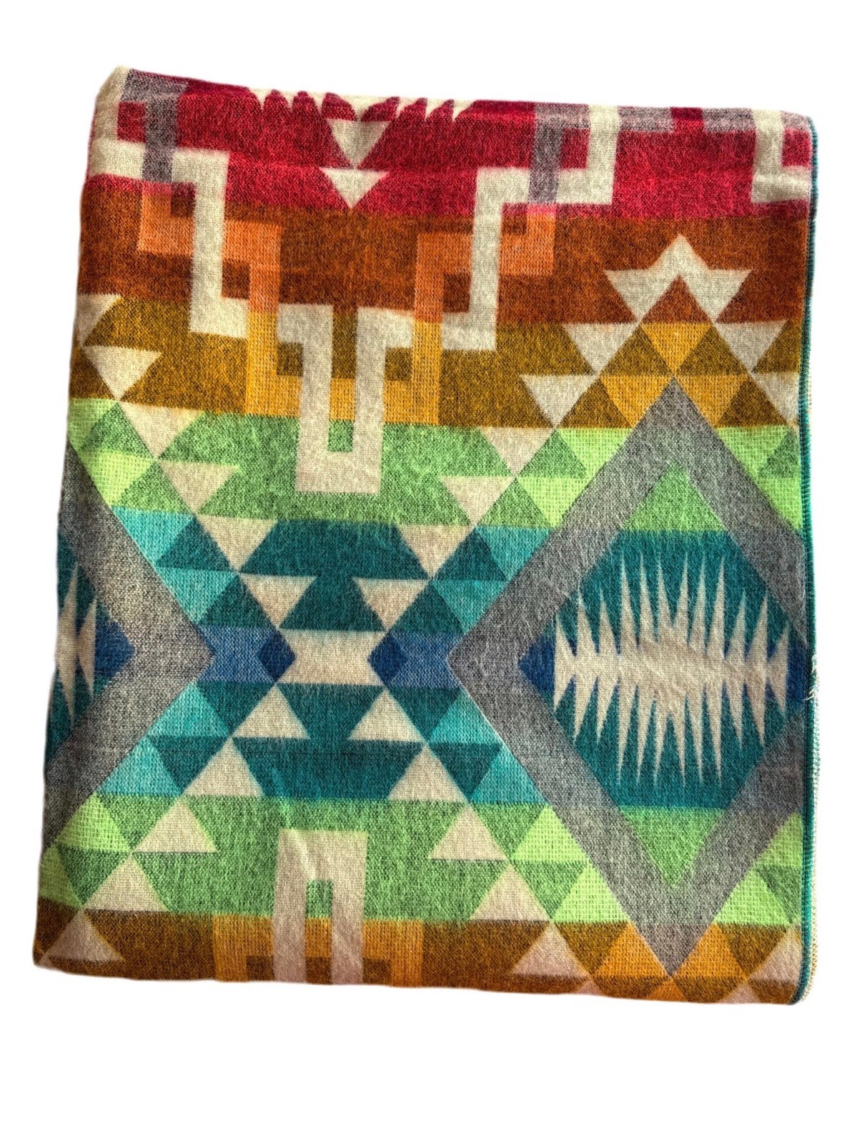 Alpaca Blanket - Cozy Colorful Native Pattern Throw - Made in Ecuador - 202617 gallery