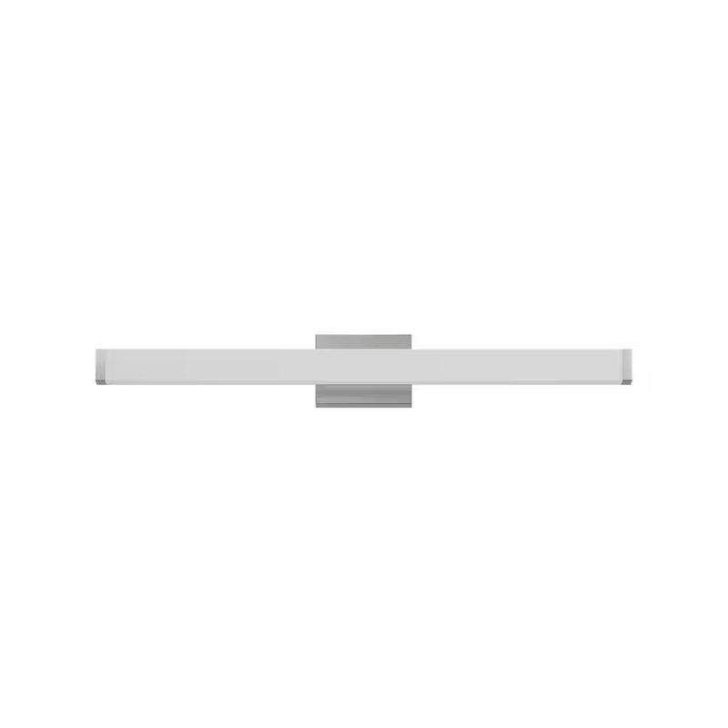 32. 7In. 1-Light Chrome LED Bathroom Vanity Light Strip with Dimmable 6000K Ligh gallery