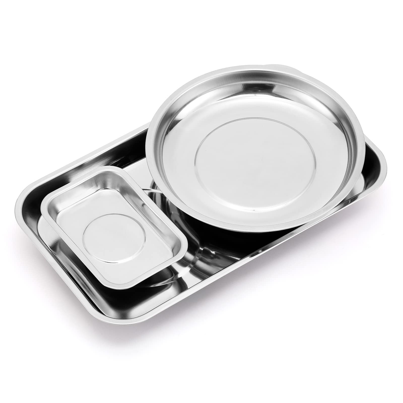 Mayouko 3PCS Magnetic Parts Tray Set, Mini, Round & Rectangular Set gallery