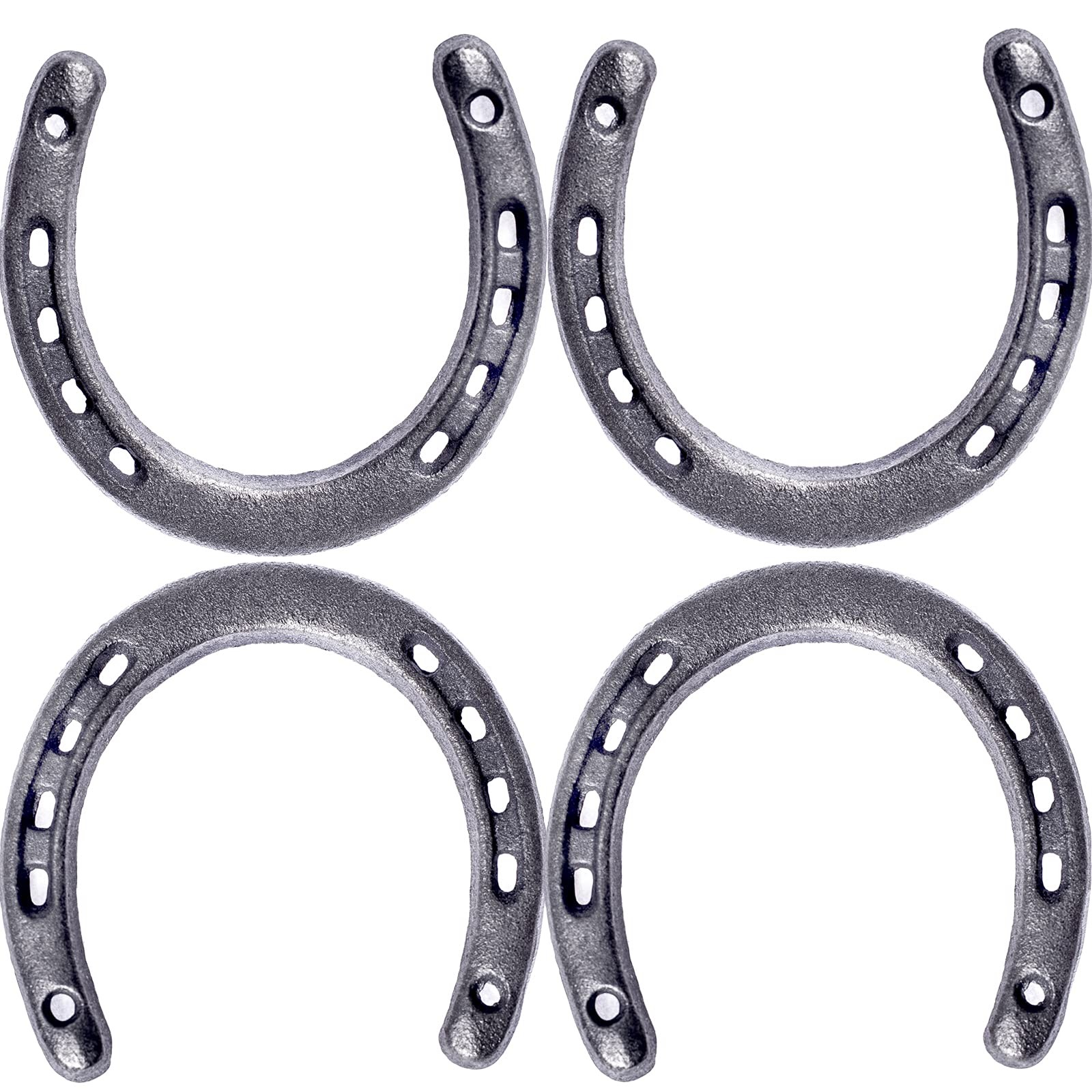 4PCS Cast Iron Horseshoe，for Good Lucky, Durable Cast Iron Medium Horseshoe 5... gallery