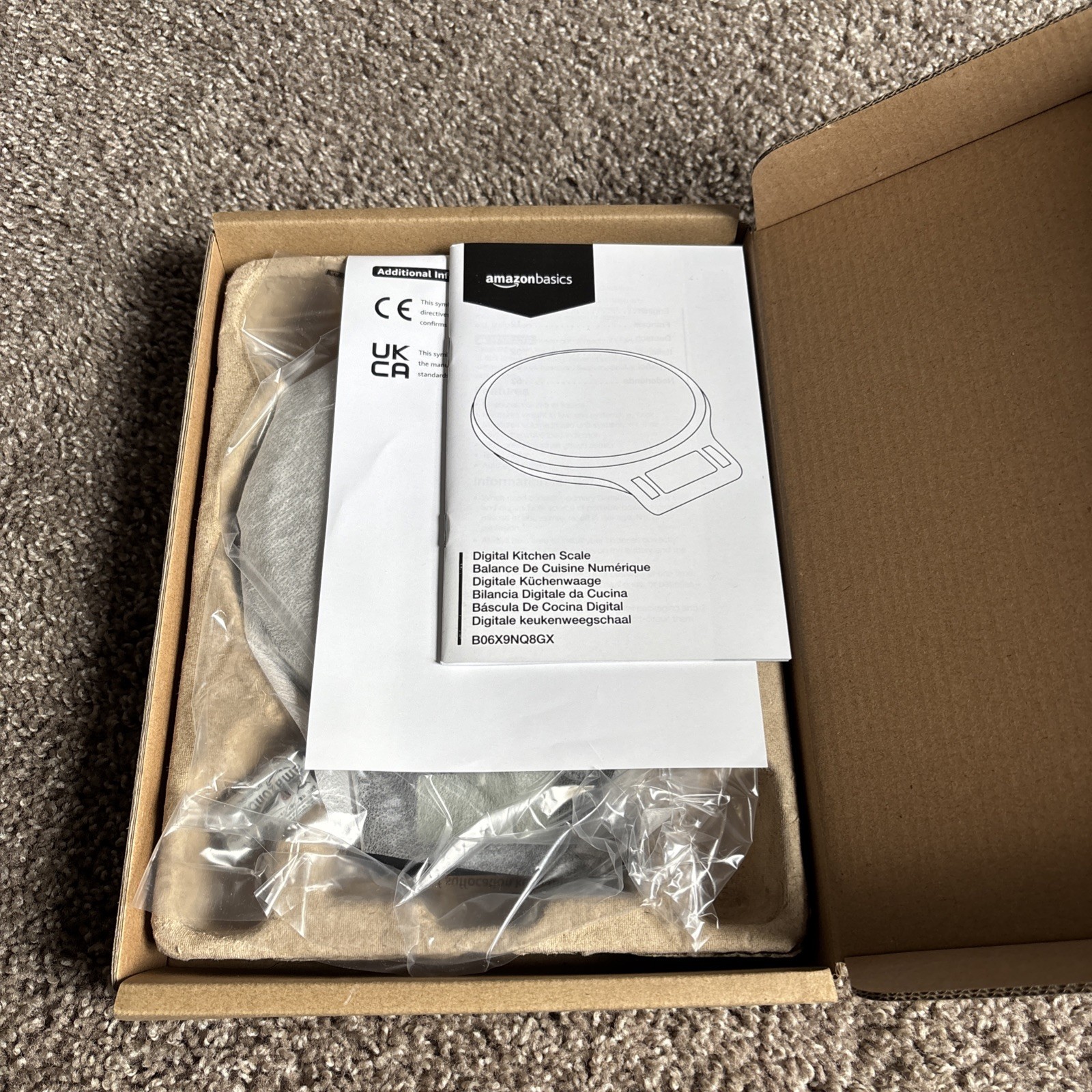 Amazon Basics Digital Kitchen Scale Weighs up to 11 pounds NIB New Never Used gallery