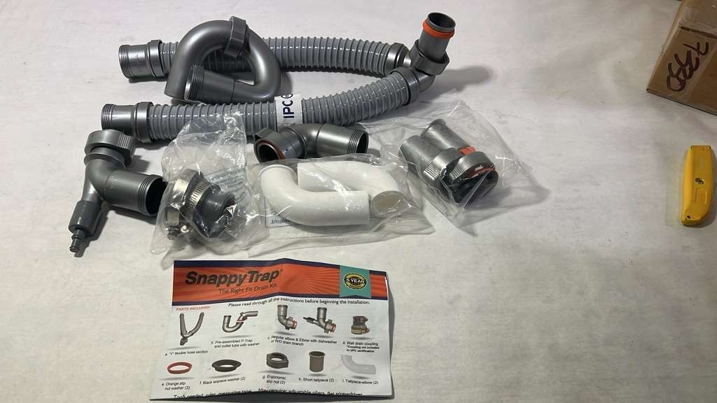 *Copmplete* SnappyTrap 1-1/2 in. All-in-One Drain for Double Bowl Kitchen Sinks gallery