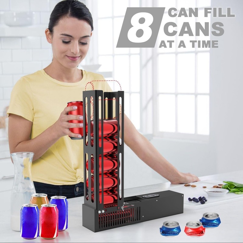 Electric Can Crusher, Automatic Can Crushers for Recycling 8Oz 12Oz & 16Oz Cans, gallery