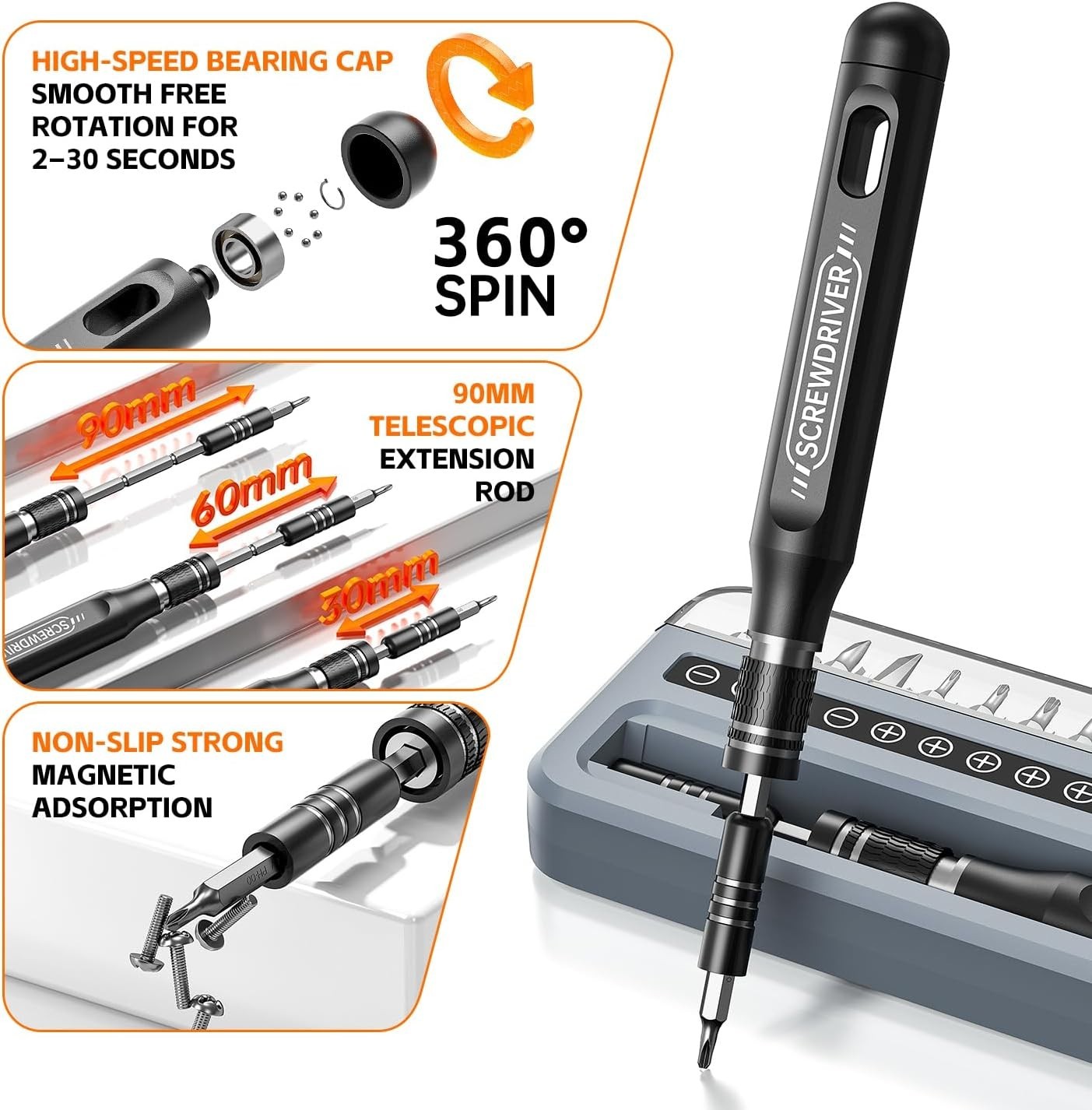 32-In-1 Small Precision Screwdriver Set, Professional Magnetic Mini Repair Tool gallery