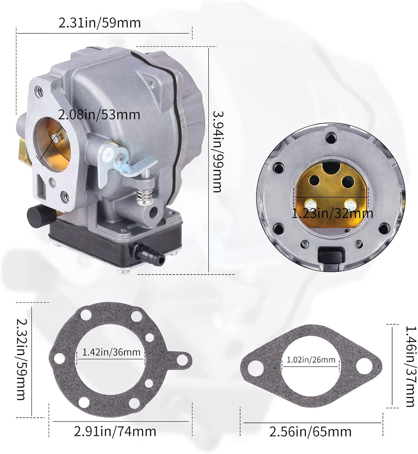 16-21 HP Carburetor For Briggs & Stratton Murray Craftsman LT1000 V-Twin Engine gallery
