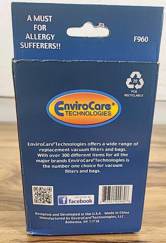 Enviro-Care Technologies Eureka Vacuum Cleaner DCF-21 Dust Cup Filter gallery
