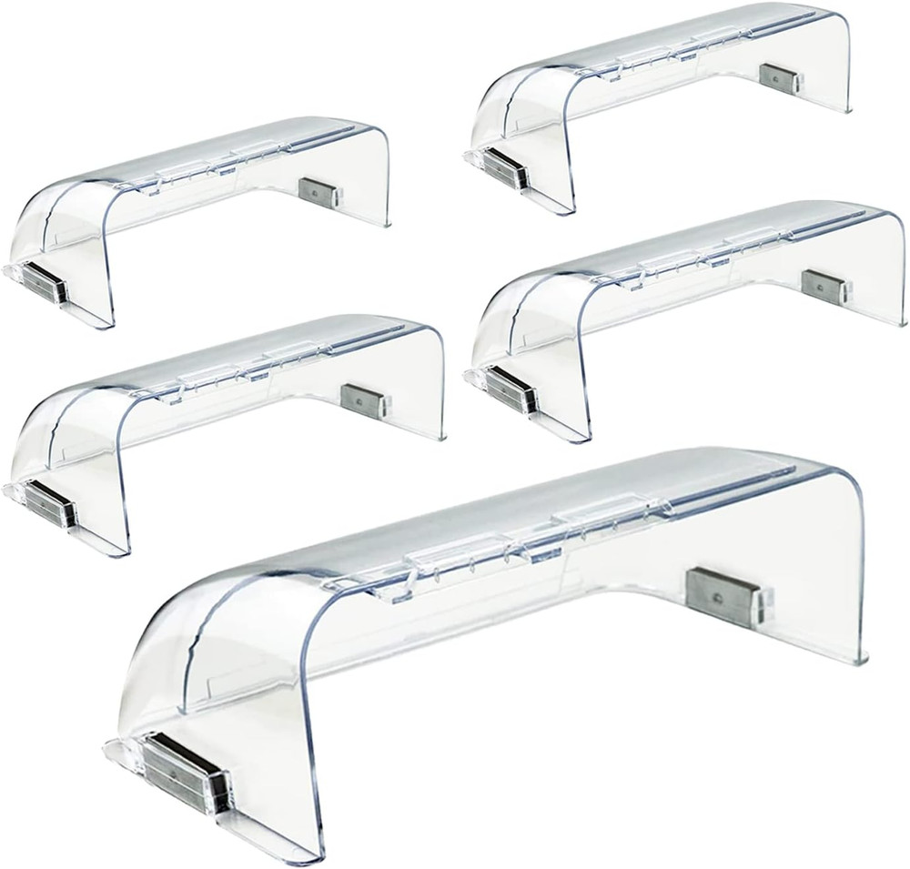 5 Pack Clear Adjustable Air Vent Deflector for Vents, Magnetic Heat and Air Defl
