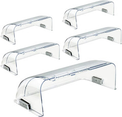 5 Pack Clear Adjustable Air Vent Deflector for Vents, Magnetic Heat and Air Defl