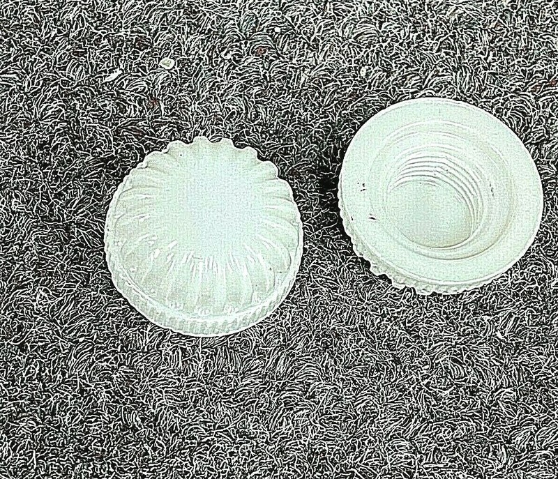 2-PK THREADED KNOB Screw CAP Holds Glass NUT Bedroom Fixture 3/4"x3/8" NEW 29021 gallery