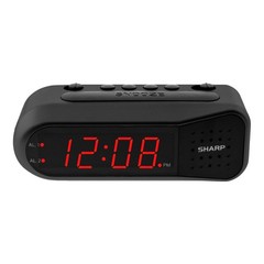 Sharp Easy-Set Digital Alarm Clock for Bedroom – Large Red LED Display, Ascen…