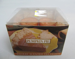 Yankee Candle Pumpkin Pie Scented Tea Lights Box of 8 Unlit