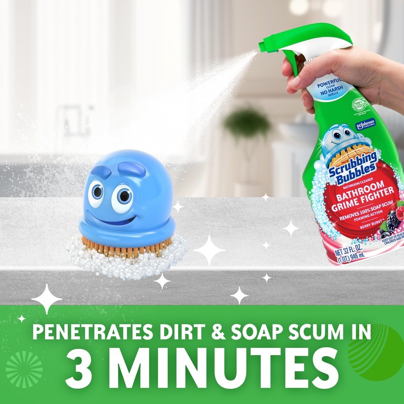 Scrubbing Bubbles Bathroom and Shower Cleaner Spray, 32 Fl Oz (Pack of 1) gallery