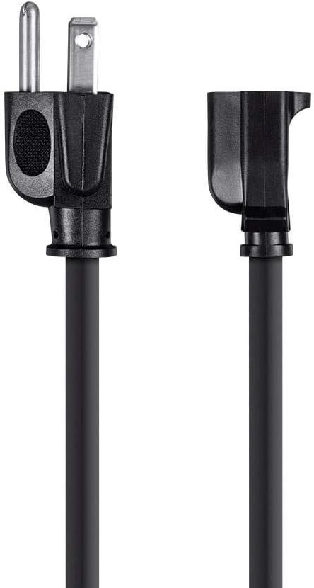 Monoprice Extension Cord - 3 Prong, NEMA 5-15P to 3 Feet, Black - 13A gallery