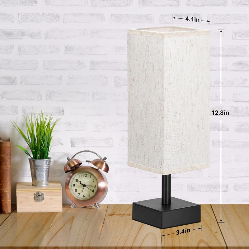Small Table Lamp for Bedroom - Bedside Lamps for Nightstand, Minimalist Night St gallery