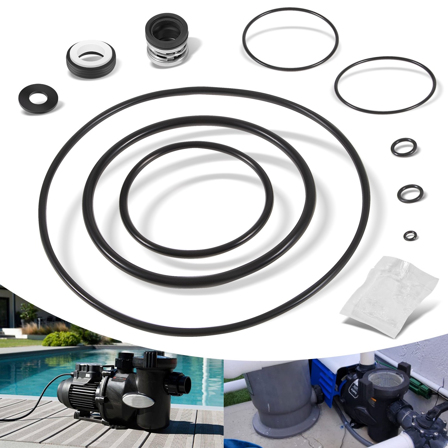 O-Ring Rebuild Repair Kit for Jandy Zodiac FHPF FHPM FloPro &VS FloPro Pool Pump gallery