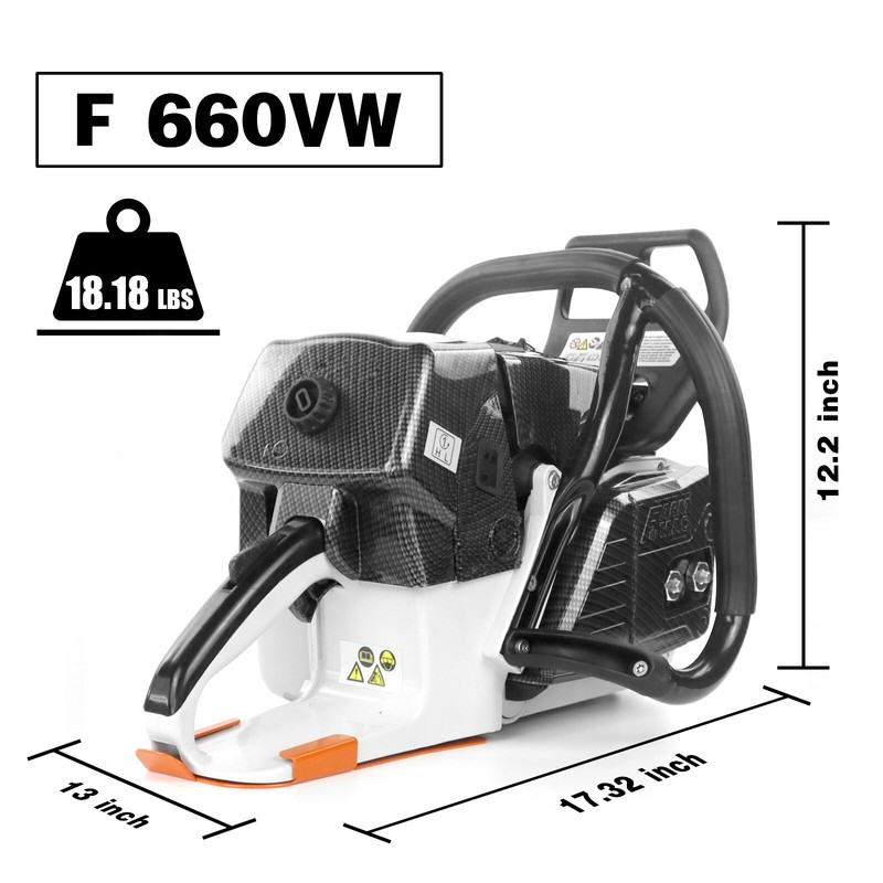 92cc Gas Chainsaw Power Head Compatible with MS660 G660 for Milling Wood No Bar gallery