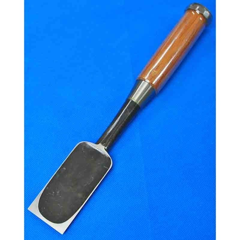 Kunikei Japanese Timber Chisel Tataki Nomi Black Finish White Steel #2 Red Oak gallery