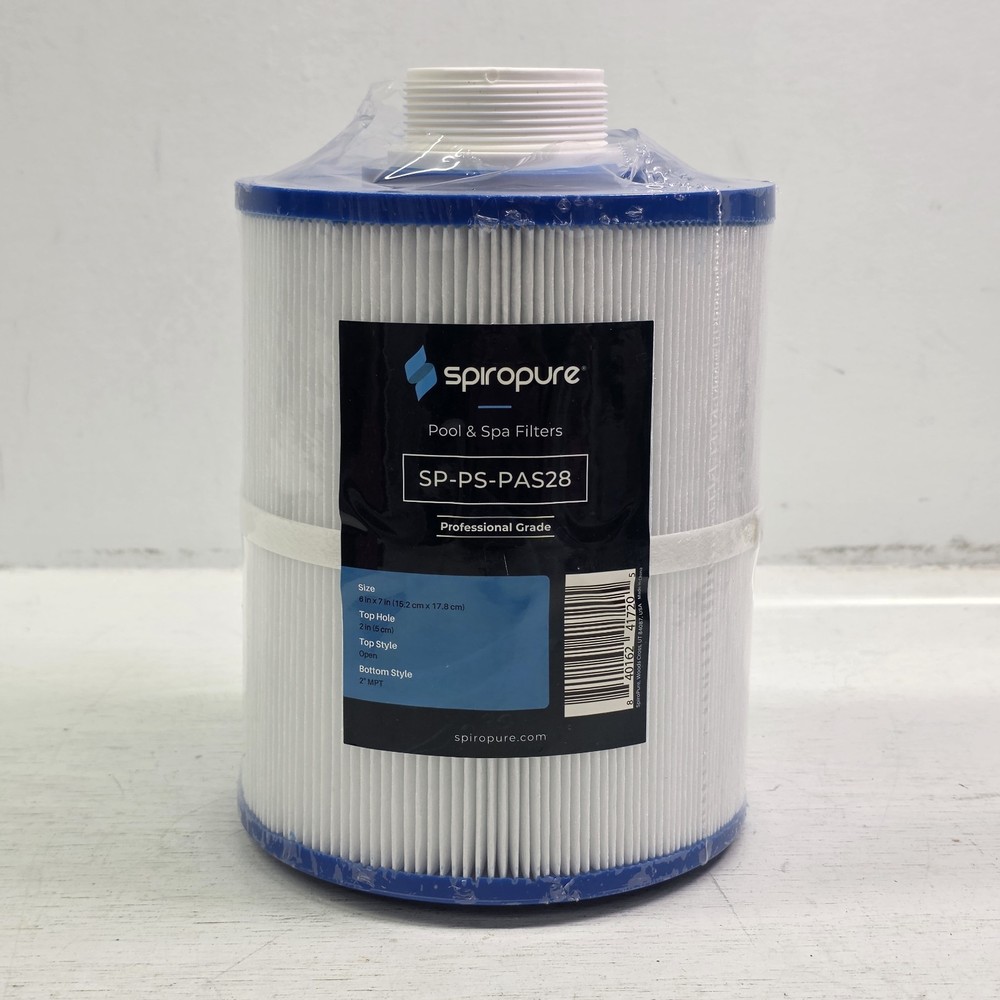 Spiropure SP-PS-PAS28 Open Style Pool Artesian Spa Filter 2" Top Hole 6x7 New!