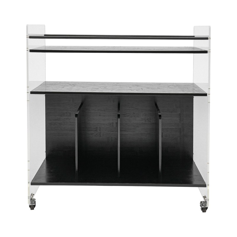 Acrylic End Table,Rectangle Side Table, Bamboo Acrylic Modern End Table gallery