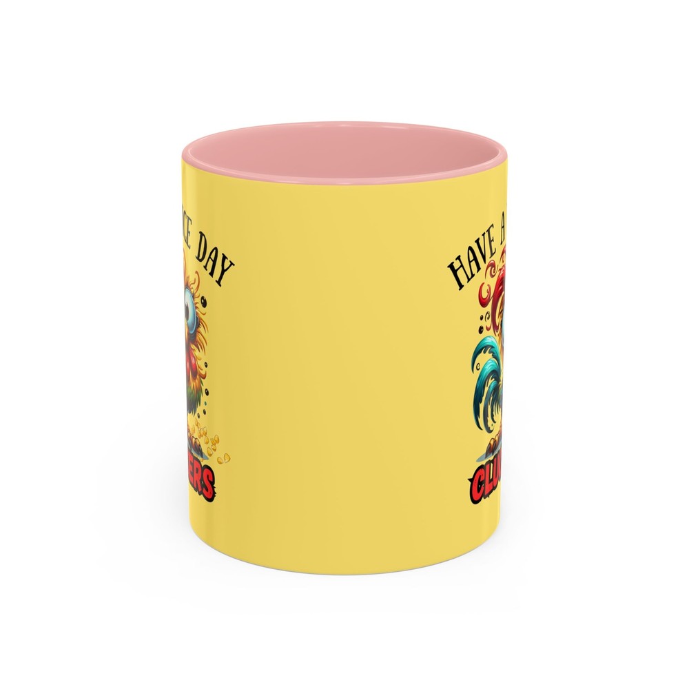 Accent Coffee Mug (11, 15oz) Have a Nice Day Yellow