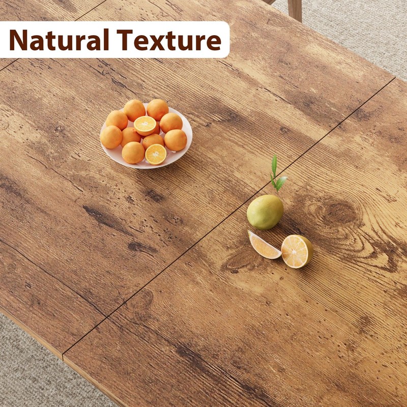 78.7" Farmhouse Kitchen Large Dining Room Table for 6 to 8 People Dinette Table gallery