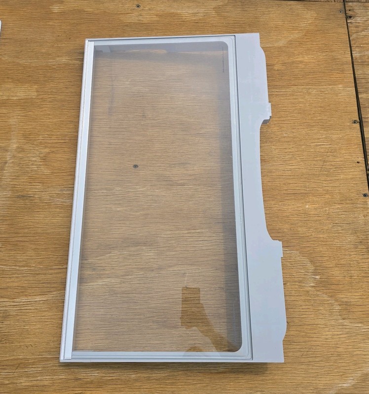 KITCHENAID REFRIGERATOR Krmf706ess01 Large Crisper Shelf Frame & Glass W10644562 gallery