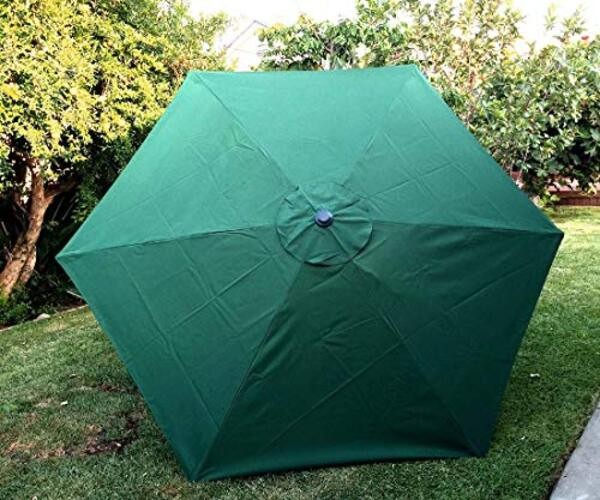 BELLRINO DECOR 7.5 ft 6 Ribs Replacement " STRONG & THICK " Patio GREEN-75 gallery