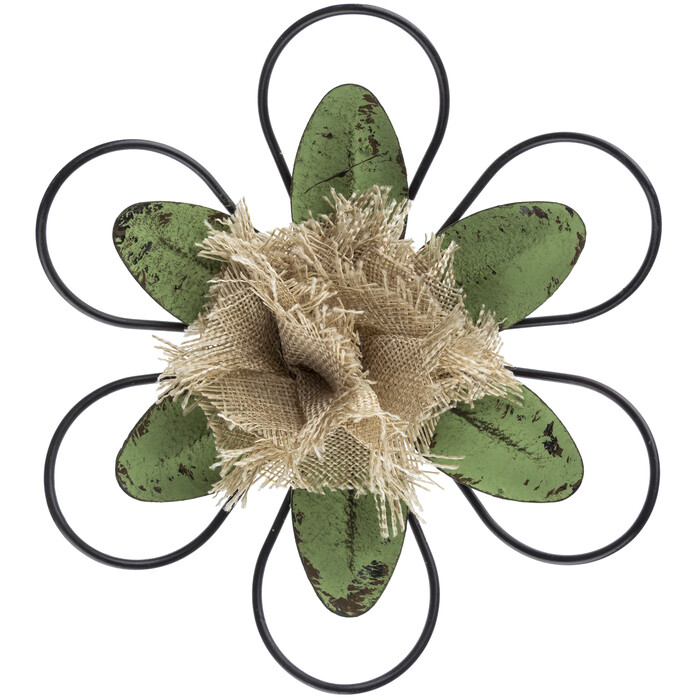 Green & Brown or Yellow and Blue Flower Metal Wall Decor gallery