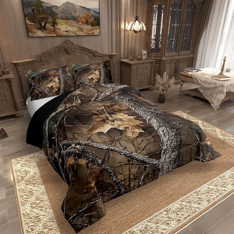 Erosebridal Camo Comforter Set Rustic Farmhouse Bedding 2 Pillowcases Full gallery
