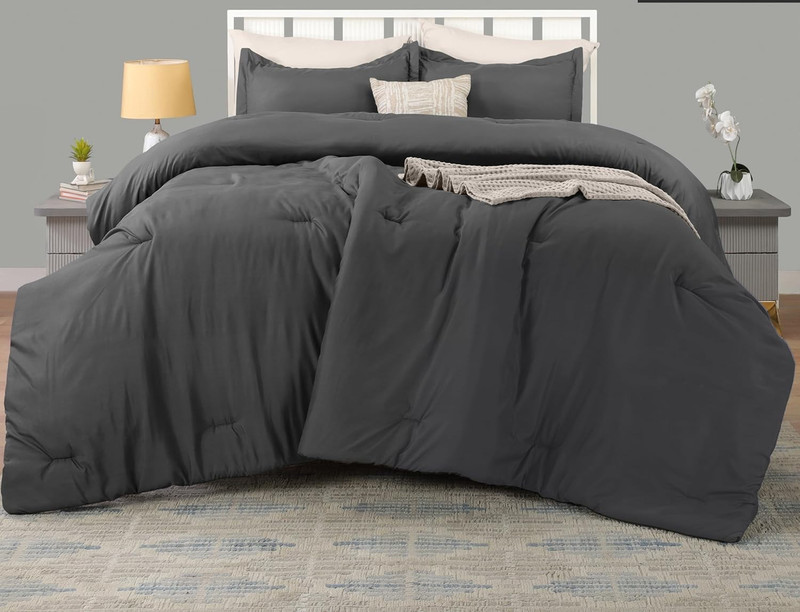 Queen/ King Size Ultra Soft 100% Cotton Down Comforter Reversible Duvet Insert gallery