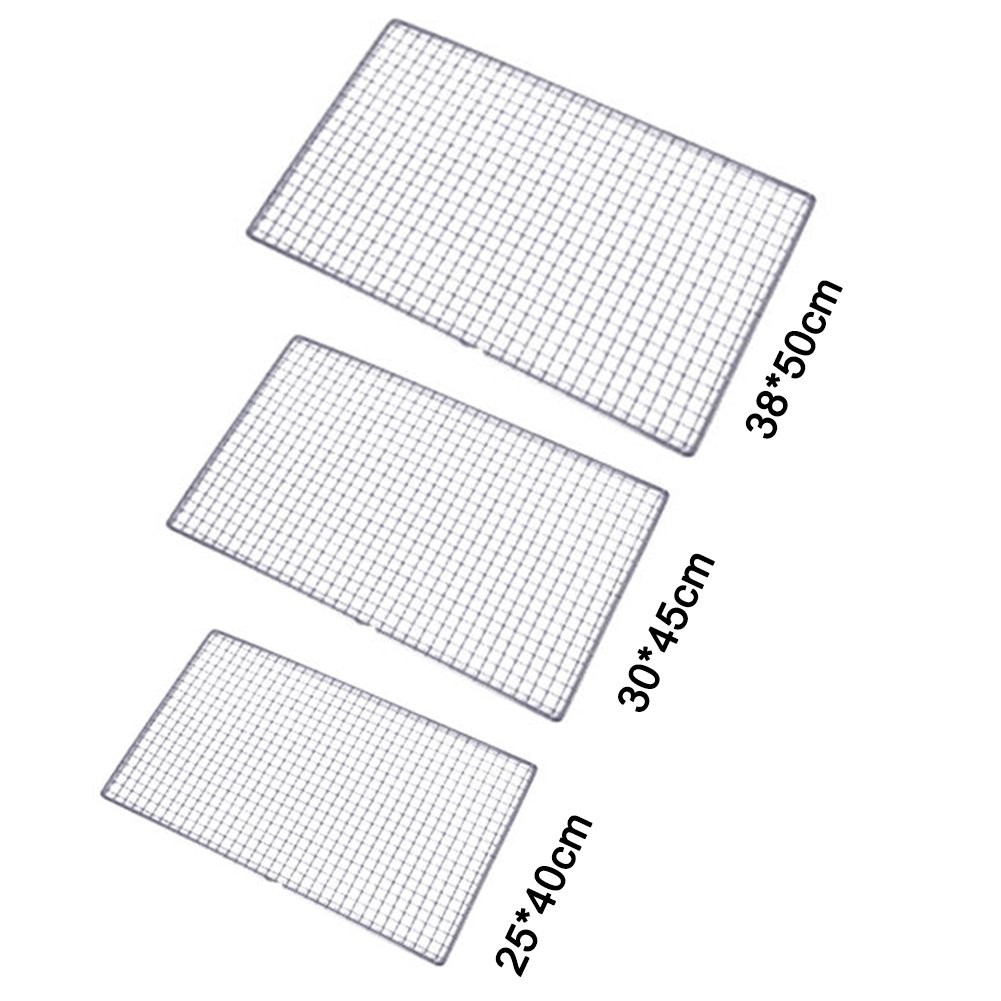 Carbon Baking Mesh Mats, Barbecue Grill Net - Stainless Steel Cross Wire, 254... gallery