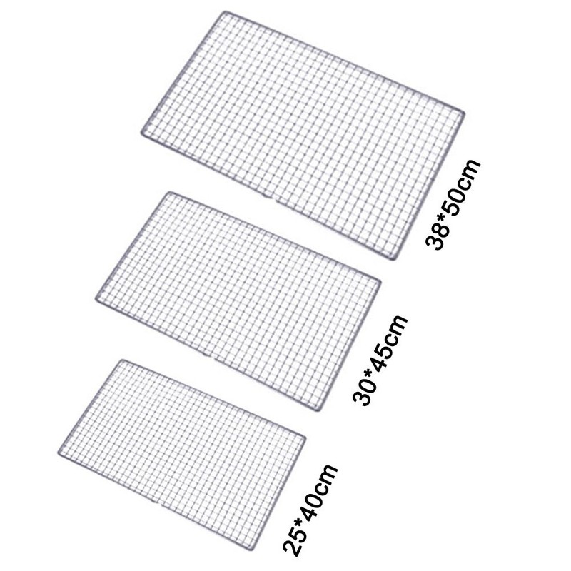 Carbon Baking Mesh Mats, Barbecue Grill Net - Stainless Steel Cross Wire, 254... gallery