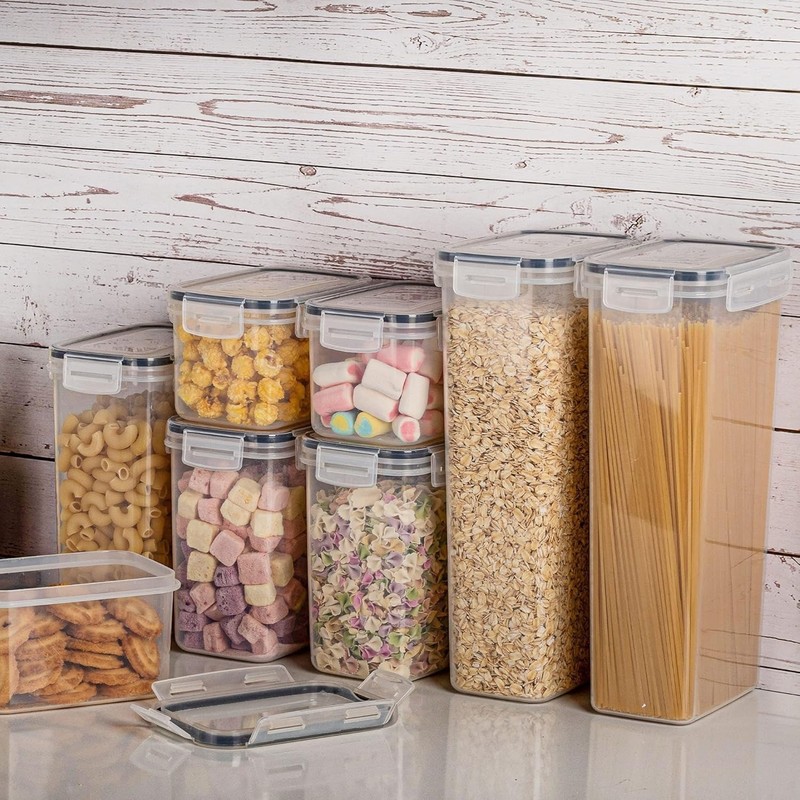 Airtight Food Storage Containers with Lids, Vtopmart 24 pcs Plastic, Black gallery