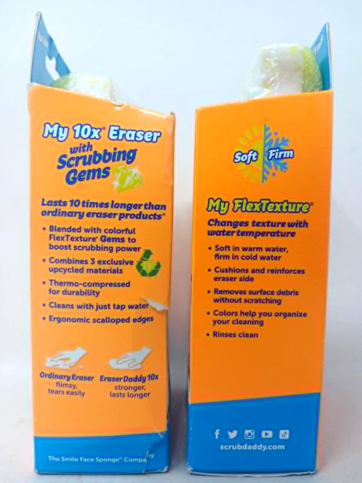 2 Pack - Scrub Daddy Eraser Daddy 10X Polymer Foam Scouring Pad gallery