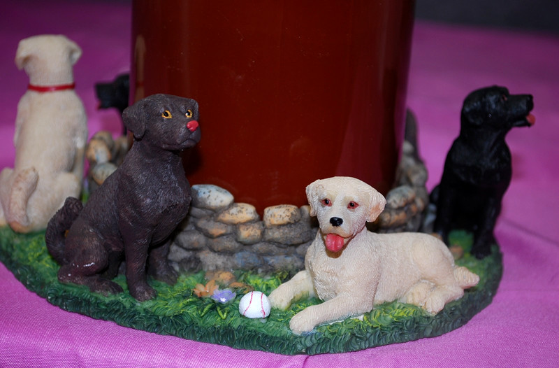 Continental Creations Asst'd Labs Resin Jar Candle Holder with Lid New S4408L gallery