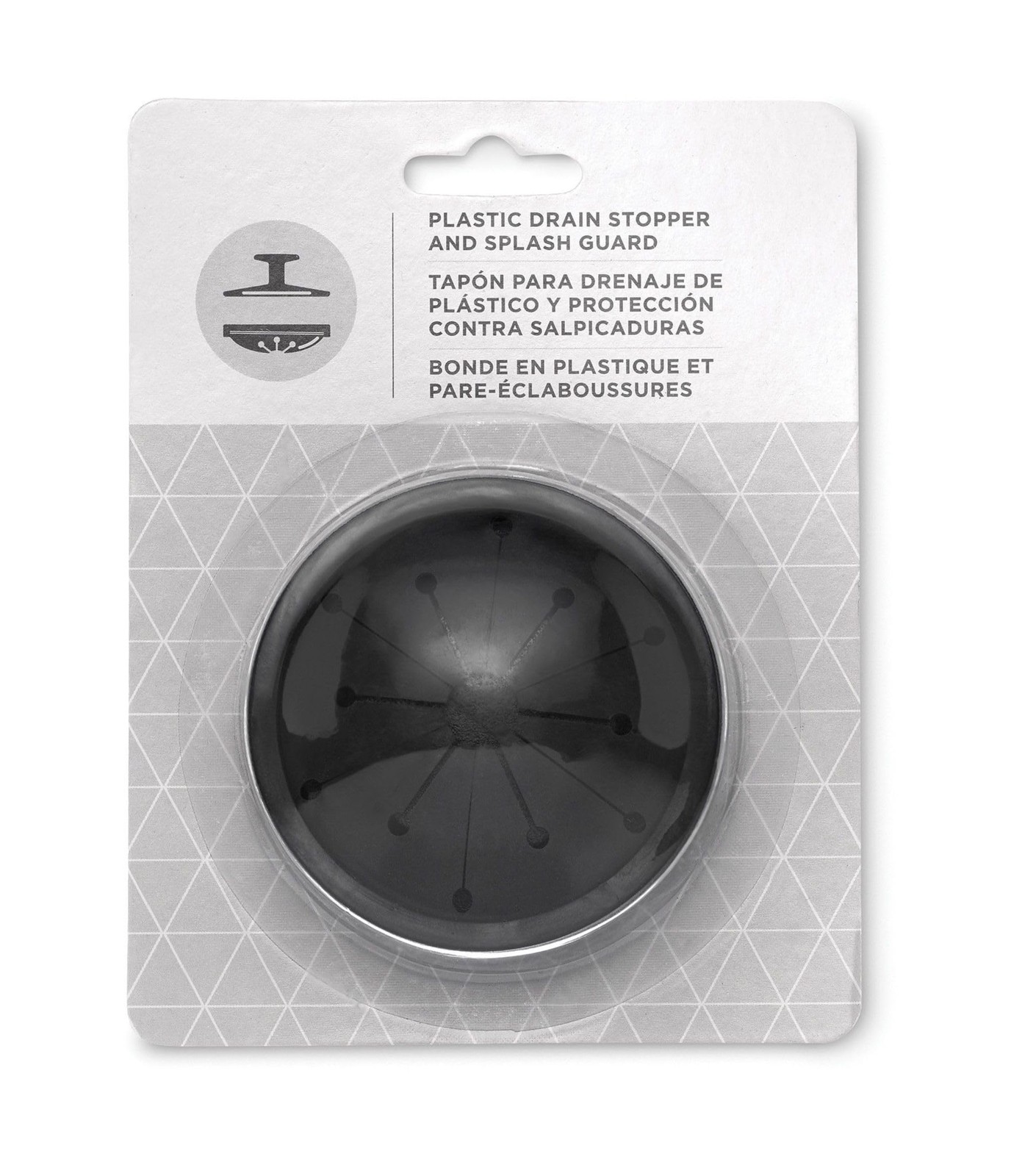 1025 EZ Mount Garbage Disposal Stopper And Splash Guard, Black gallery