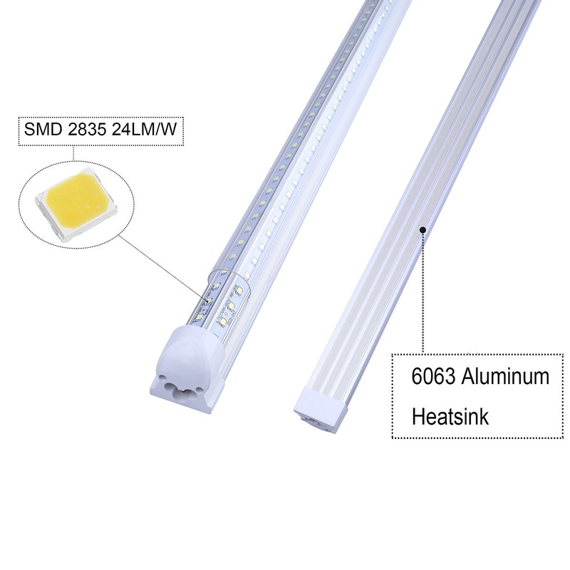 T8 Linkable LED Shop Light 2FT 4FT 6FT 8FT 120W LED Light Bulb Shop Lamp Fixture gallery