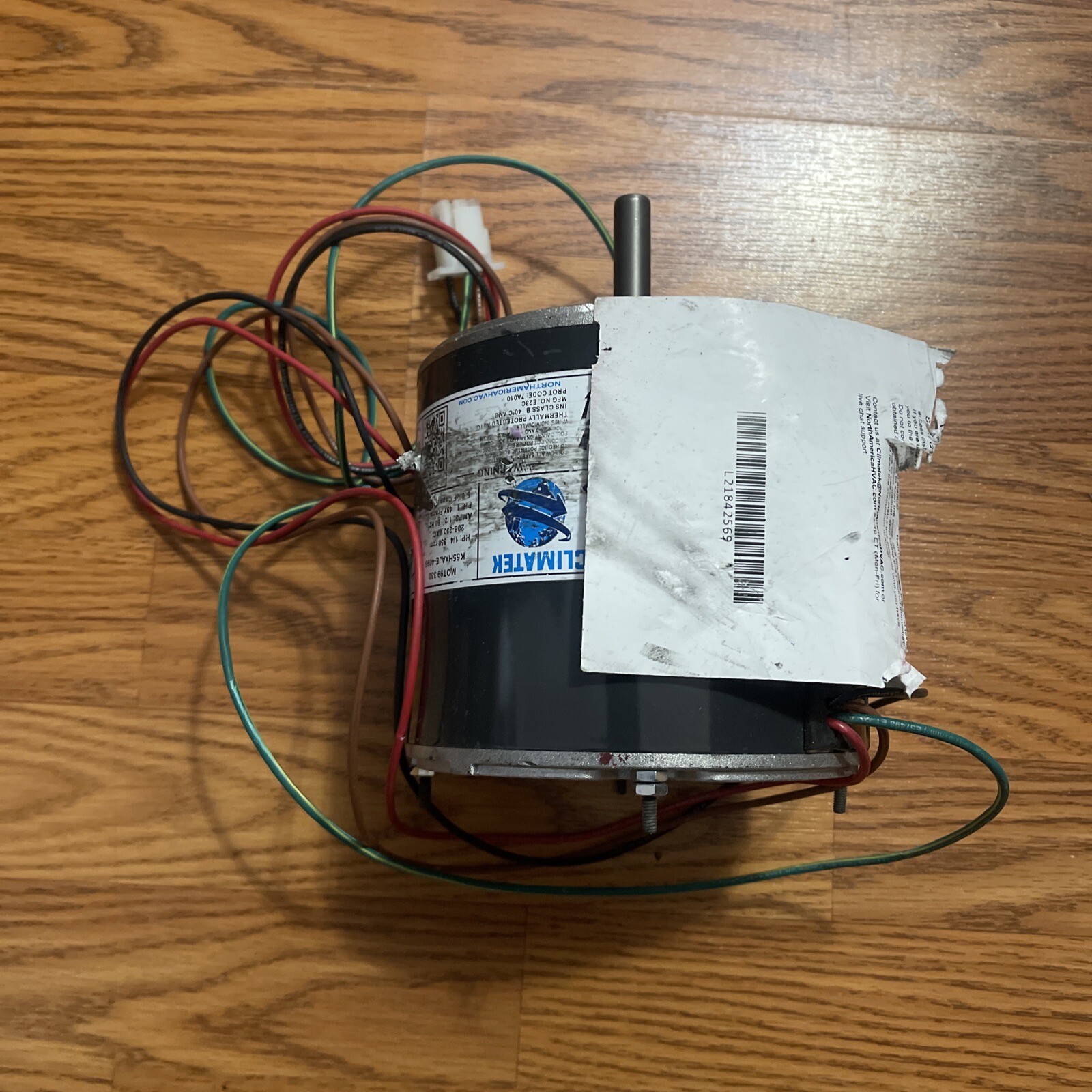 ClimaTek 1/4 HP Condenser Fan Motor Fits Emerson Nidec US Motors K55HXAJE-4096 gallery