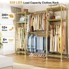 Ulif E7 Heavy Duty Garment Rack 52.3-72" W 6 Shelves 838lb Gold gallery
