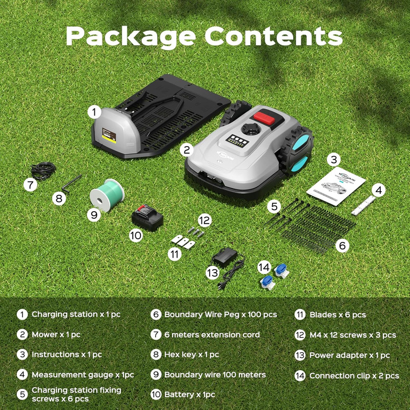 Smart Robot Lawn Mower - App Controlled, Auto-Charging & Obstacle Detection gallery