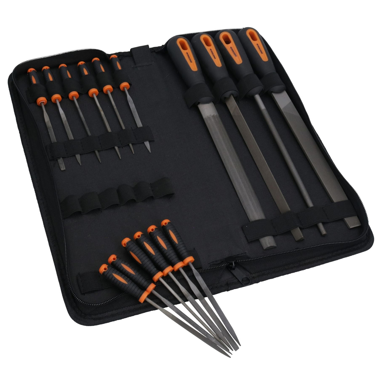 16pc Metal Wood + Plastic Files Engineering Metal Working Needle Carry Case gallery