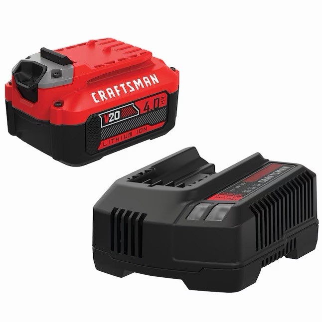CRAFTSMAN V20 20V Li-Ion 4Ah Battery & Charger Combo, 1 Battery Included gallery