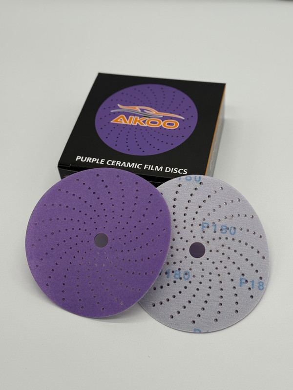 AIKOO 6" Hook & Loop Ceramic Multi-hole Sanding Discs Orbital DA Sanders Paper gallery