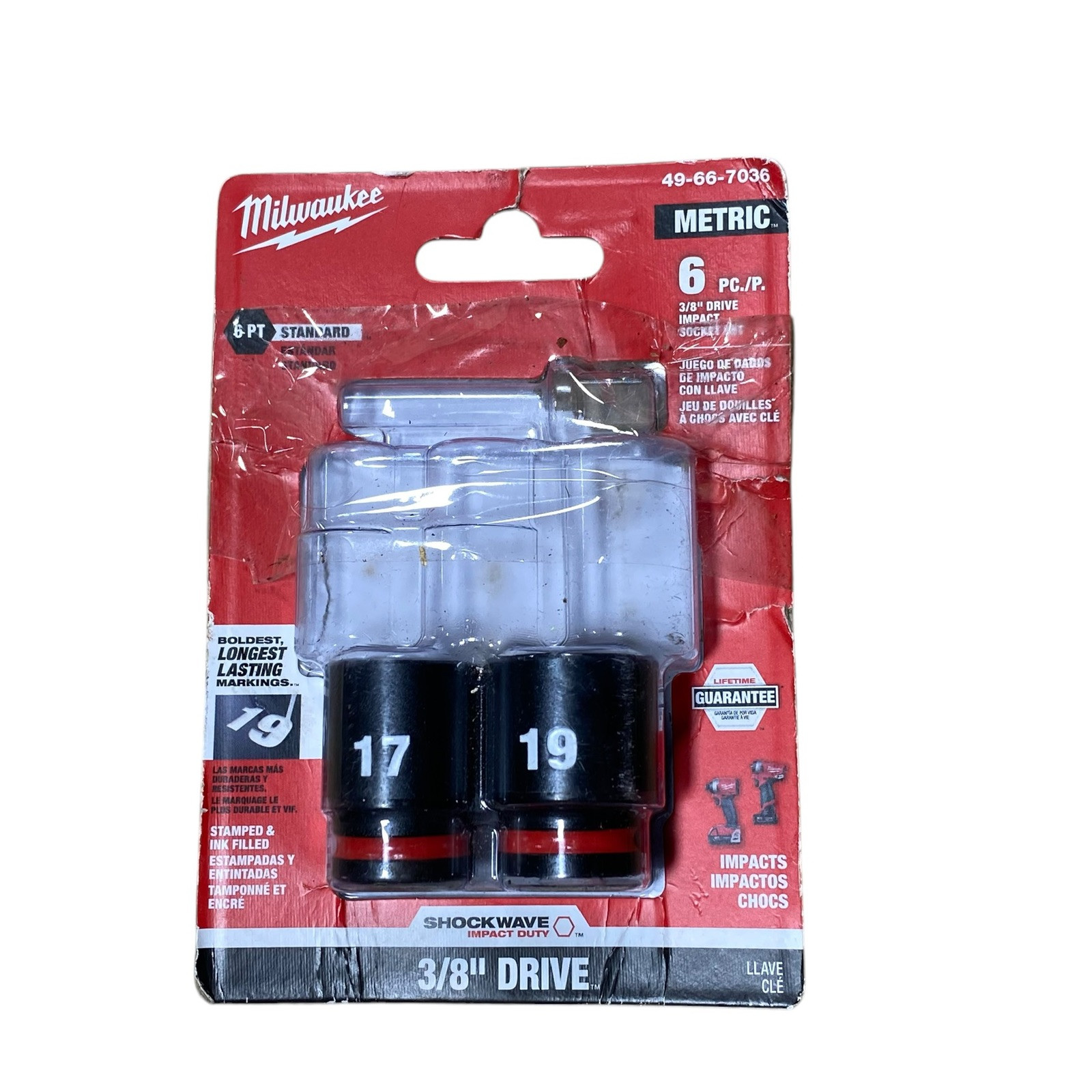 Milwaukee SHOCKWAVE Impact Duty 3/8" Drive Metric Socket Tool Set | AS SHOWN gallery