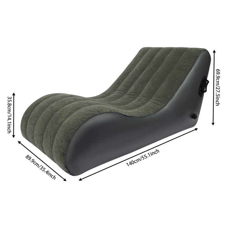S-shaped Folding Sofa Bed Waterproof Sofa Bed Inflatable Sofa Bed with Air Pump gallery