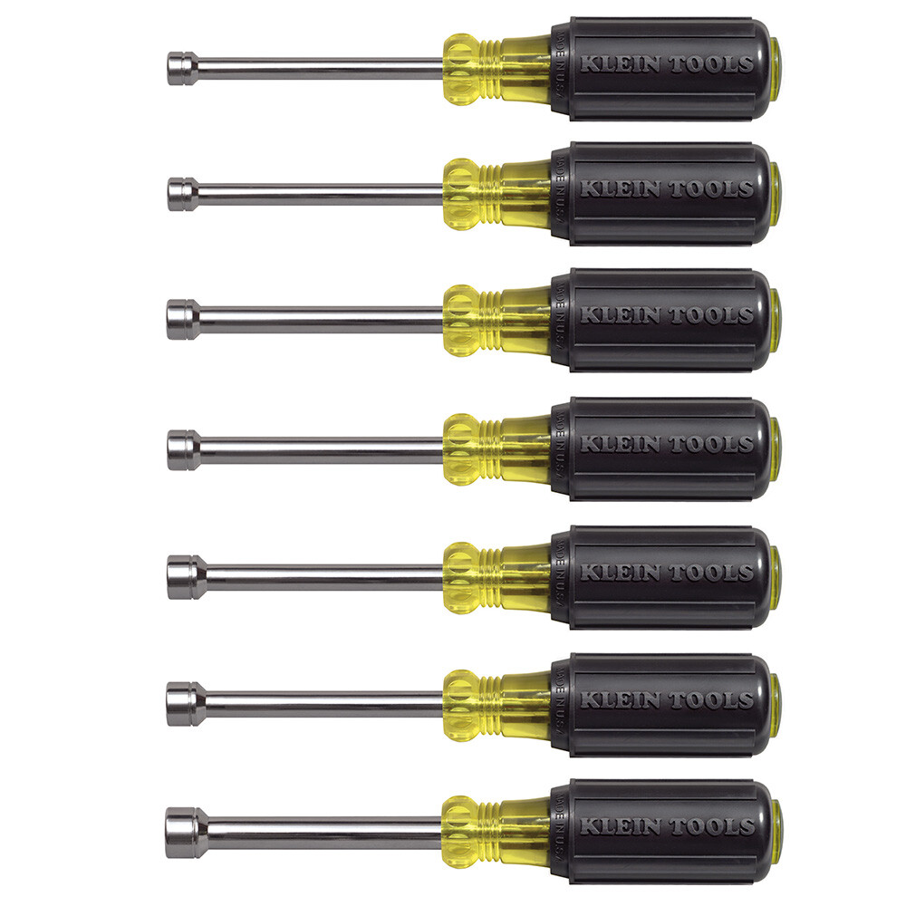Klein Tools 65160 Metric Nut Driver Set, 3-Inch Shafts, 7-Piece gallery