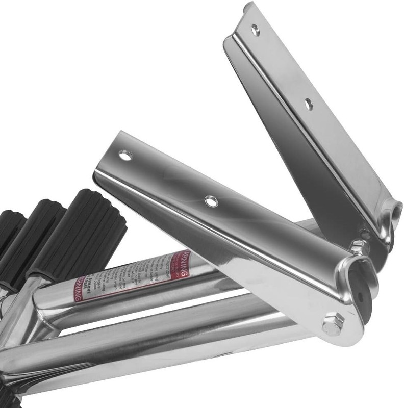 4 Step Boat Ladder Stainless Steel Over Platform Dive Boarding Ladder Heavy-Duty gallery