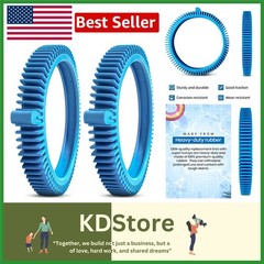 2 Pack Pool Cleaner Replacement Tires with Super Humps, Heavy Duty Rubber, Fi…