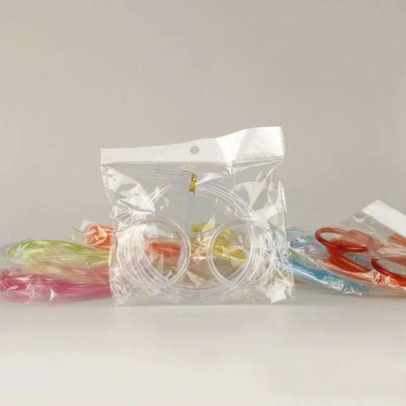2pcs Straw Glasses – Flexible Funny Drinking Straws for Kids & Parties - NEW gallery