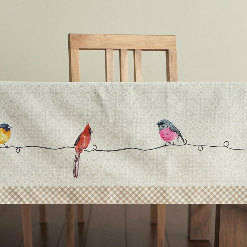 Table Cloth Rectangle Table 100% Cotton 60 x 90 Inches Tablecloth Reusable De... gallery